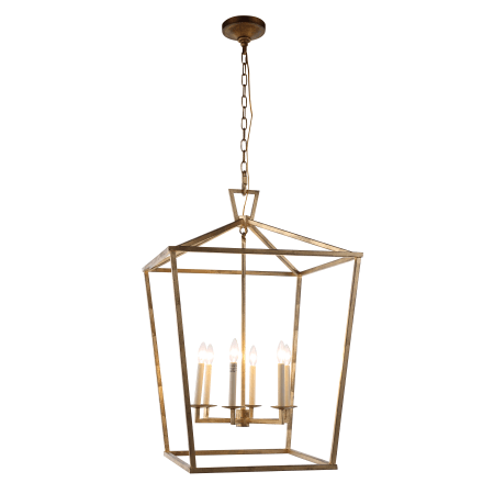 Elegant Lighting 1422D24GI Golden Iron Denmark 24" Wide 6 Light Pendant