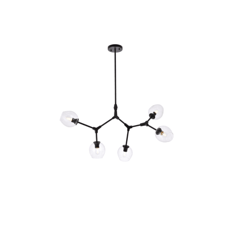 A large image of the Elegant Lighting 1712D42 Black