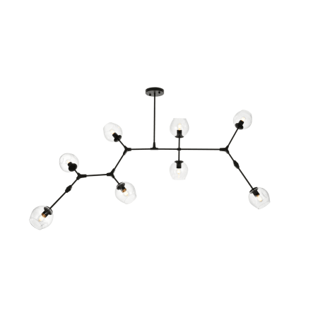 A large image of the Elegant Lighting 1712G74 Black