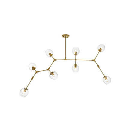 A large image of the Elegant Lighting 1712G74 Brass