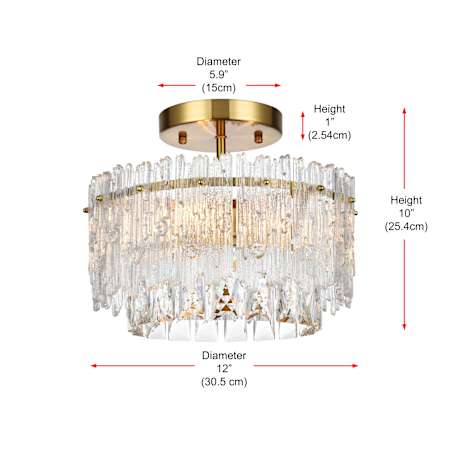 A large image of the Elegant Lighting 1780F12 Alternate Image