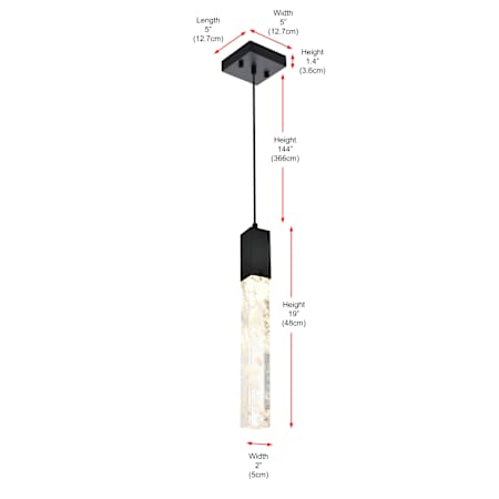 A large image of the Elegant Lighting 2088D5 Alternate Image