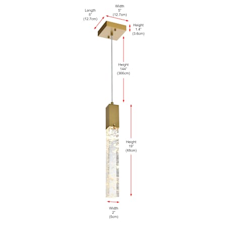 A large image of the Elegant Lighting 2088D5 Alternate Image
