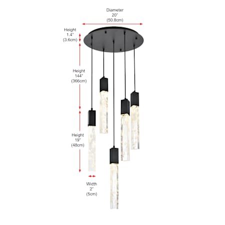 A large image of the Elegant Lighting 2089D20 Alternate Image