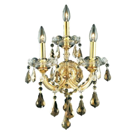 A large image of the Elegant Lighting 2801W3-GT/RC Gold