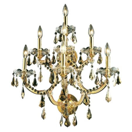 A large image of the Elegant Lighting 2801W7-GT/RC Gold