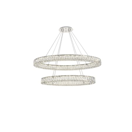 A large image of the Elegant Lighting 3503D40 Chrome