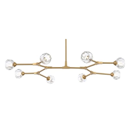 A large image of the Elegant Lighting 3508D45 Gold / Clear