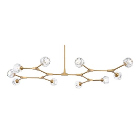 A large image of the Elegant Lighting 3508D56 Gold / Clear