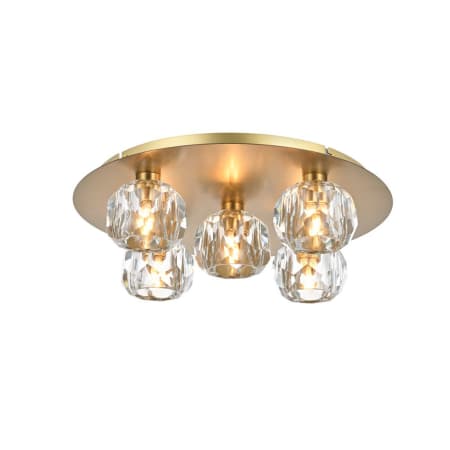 A large image of the Elegant Lighting 3509F16 Gold / Clear