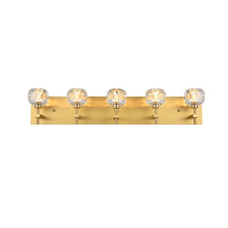 A large image of the Elegant Lighting 3509W32 Gold / Clear