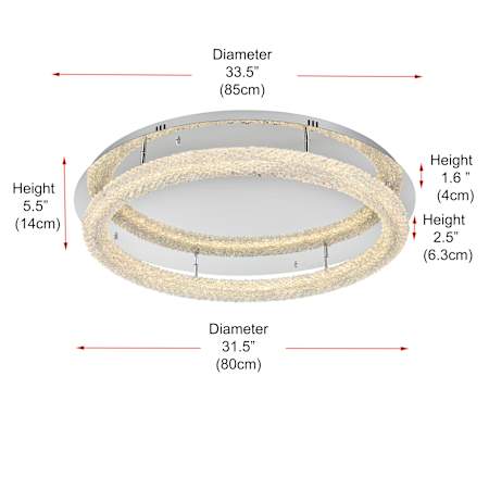 A large image of the Elegant Lighting 3800F33 Alternate Image