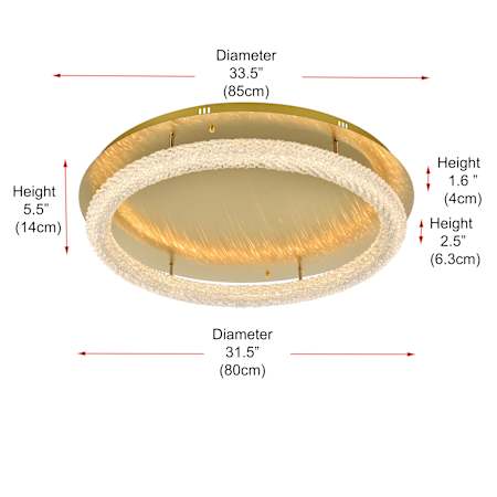 A large image of the Elegant Lighting 3800F33 Alternate Image
