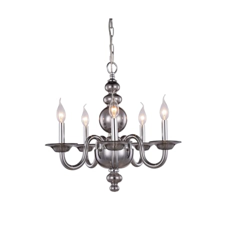 A large image of the Elegant Lighting 7872D20 Silver Shade
