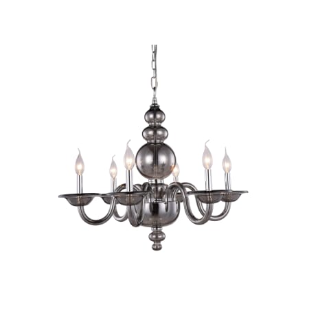 A large image of the Elegant Lighting 7872D27 Silver Shade