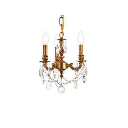 A large image of the Elegant Lighting 9103D10/RC French Gold