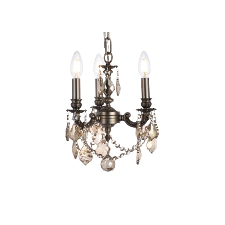 A large image of the Elegant Lighting 9103D10-GT/RC Pewter