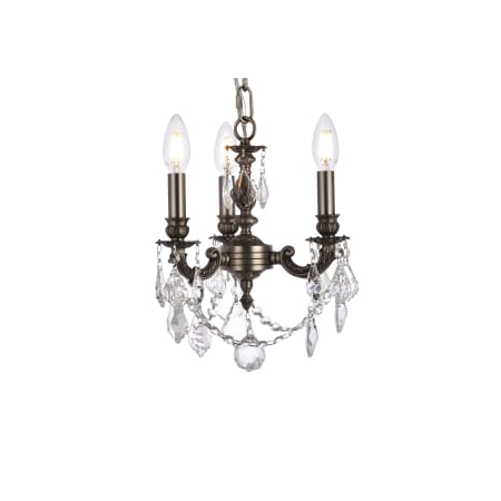 A large image of the Elegant Lighting 9103D10/RC Pewter