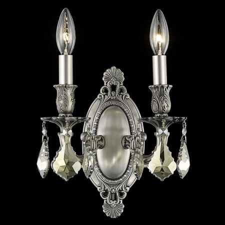 A large image of the Elegant Lighting 9202W9-GT/RC Pewter