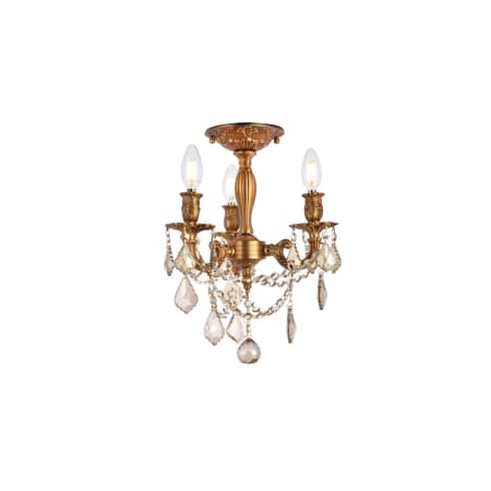 A large image of the Elegant Lighting 9203F13-GT/RC French Gold