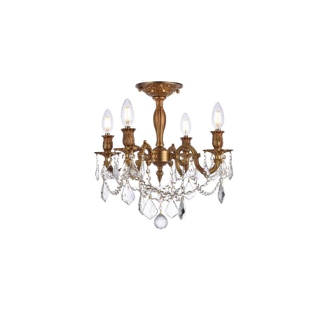 A large image of the Elegant Lighting 9204F17/RC French Gold