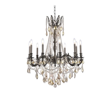 A large image of the Elegant Lighting 9210D28-GT/RC Pewter
