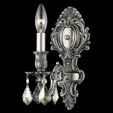A large image of the Elegant Lighting 9601W5-GT/RC Pewter