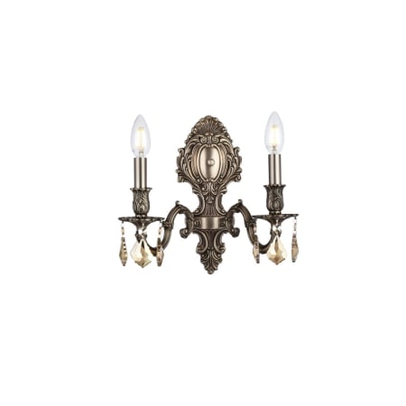 A large image of the Elegant Lighting 9602W10-GT/RC Pewter