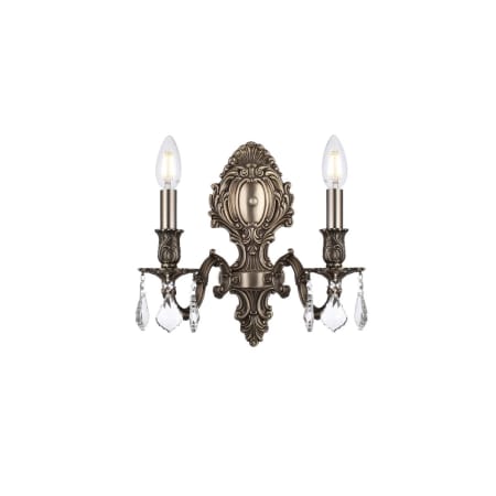 A large image of the Elegant Lighting 9602W10/RC Pewter