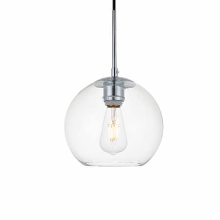 A large image of the Elegant Lighting LD2206 Chrome / Clear