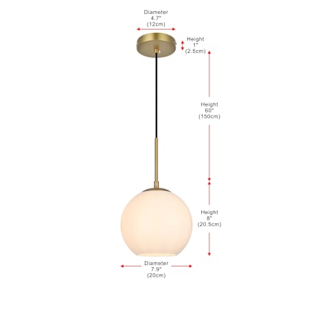 A large image of the Elegant Lighting LD2207 Alternate Image