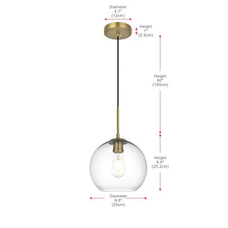 A large image of the Elegant Lighting LD2212 Alternate Image