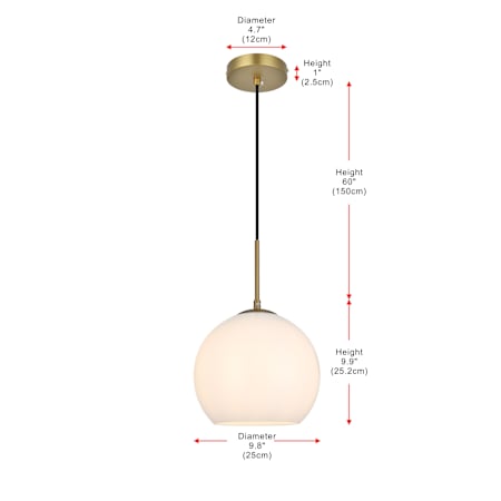 A large image of the Elegant Lighting LD2213 Alternate Image