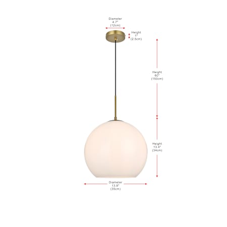A large image of the Elegant Lighting LD2217 Alternate Image