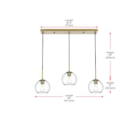 A large image of the Elegant Lighting LD2236 Alternate Image