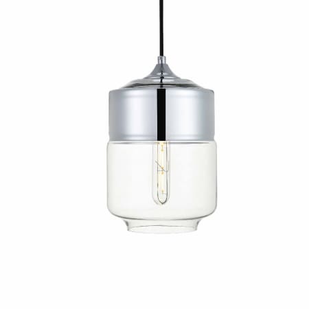 A large image of the Elegant Lighting LD2241 Chrome / Clear