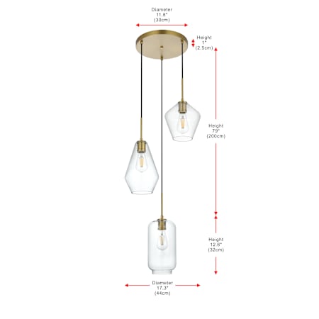 A large image of the Elegant Lighting LD2268 Alternate Image