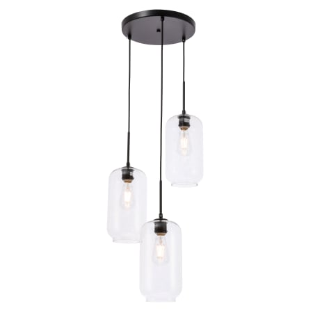 A large image of the Elegant Lighting LD2278 Black