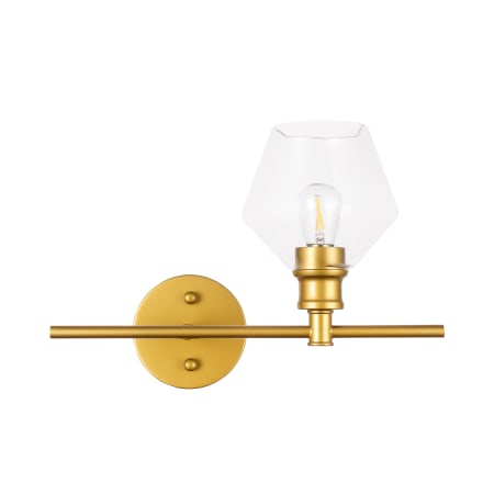 A large image of the Elegant Lighting LD2304 Brass