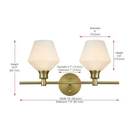A large image of the Elegant Lighting LD2313 Alternate Image