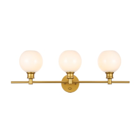 A large image of the Elegant Lighting LD2319 Brass