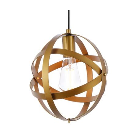 A large image of the Elegant Lighting LD2341 Brass