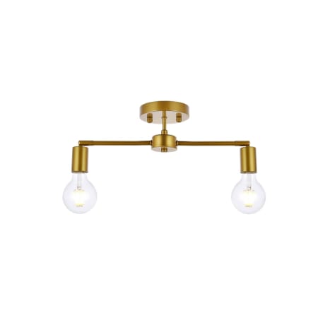 A large image of the Elegant Lighting LD2348 Brass