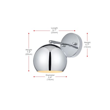 A large image of the Elegant Lighting LD2355 Alternate Image