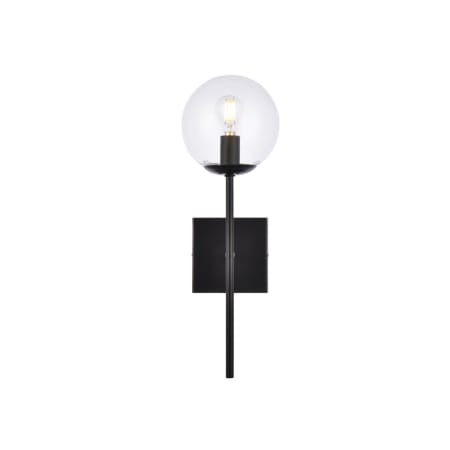 A large image of the Elegant Lighting LD2359 Black / Clear