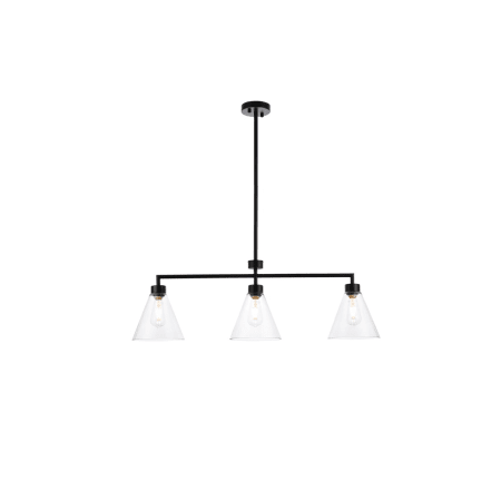 A large image of the Elegant Lighting LD2502 Black