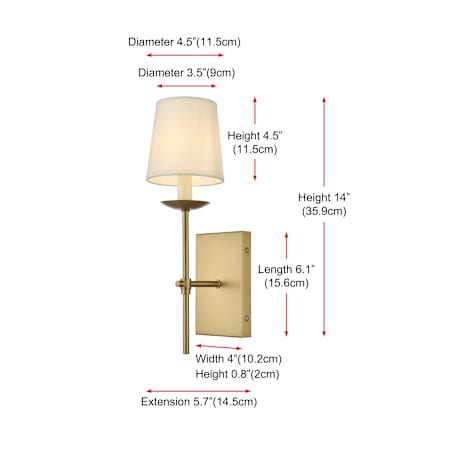A large image of the Elegant Lighting LD6102W4 Alternate Image