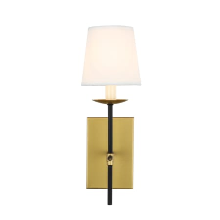 A large image of the Elegant Lighting LD6102W4 Brass / Black