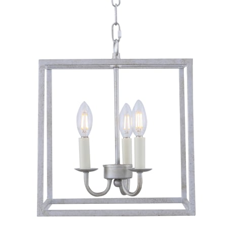 A large image of the Elegant Lighting LD6105D12 Vintage Silver