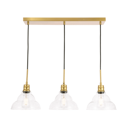 A large image of the Elegant Lighting LD6222 Brass